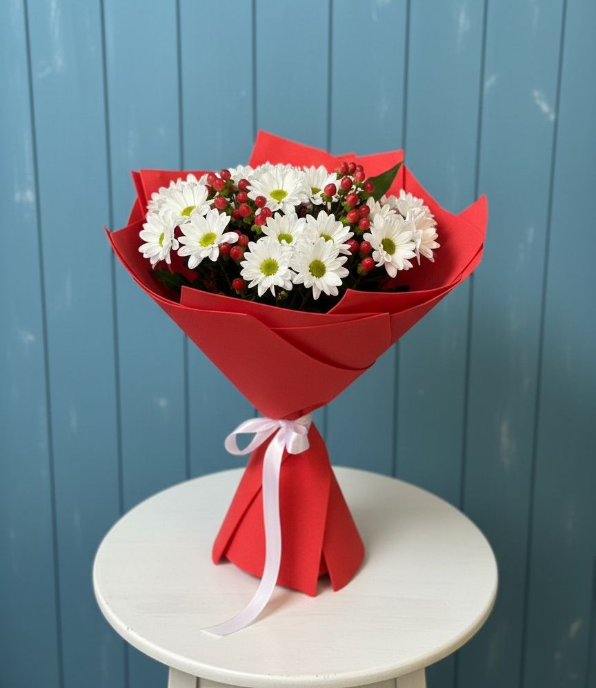 Букет цветов из: Хризантемы в Лысогорской