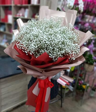 Букет цветов из: Гипсофила в Лысогорской