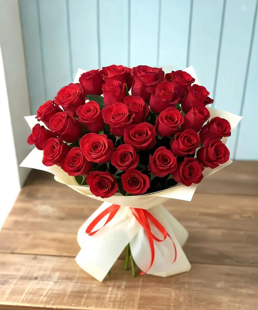 Букет 29 Красных роз в Лысогорской