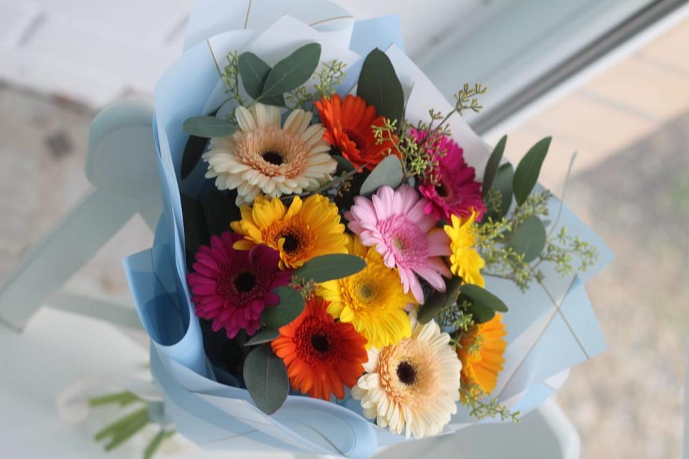 Букет цветов из: Герберы в Лысогорской