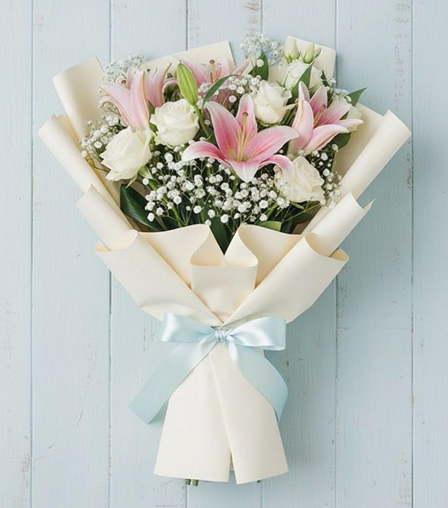 Букет цветов из: Лилии в Лысогорской