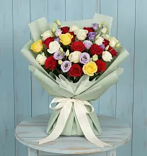 Букет цветов из:  Розы в Лысогорской