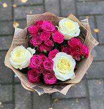 Букет цветов из:  Розы #REPLACE_PRED# Лысогорской
