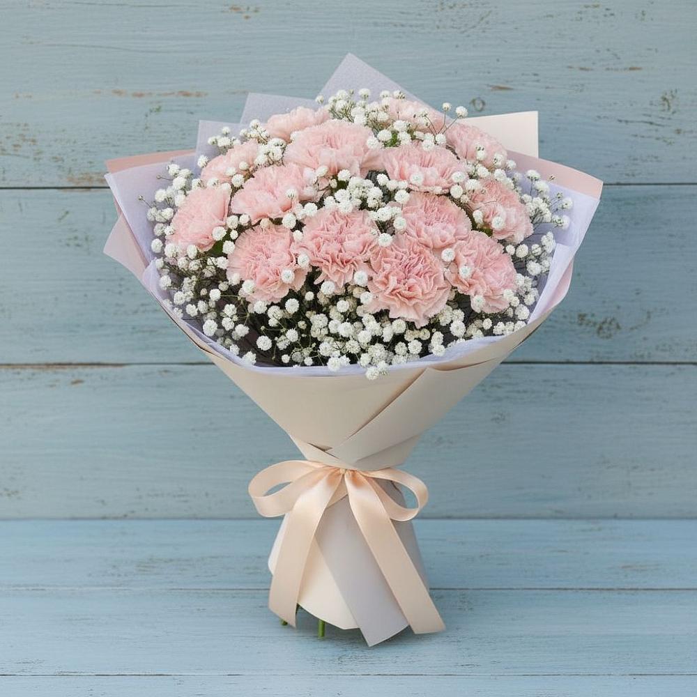 Букет цветов из: Гвоздики в Лысогорской