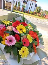 Букет цветов из:  Герберы #REPLACE_PRED# Лысогорской