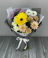 Букет цветов из:  Розы, Герберы и Хризантемы #REPLACE_PRED# Лысогорской