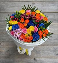 Букет цветов из:  Розы и Хризантемы в Лысогорской