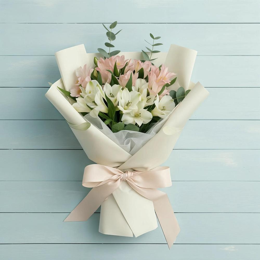 Букет цветов из: Альстромерии в Лысогорской