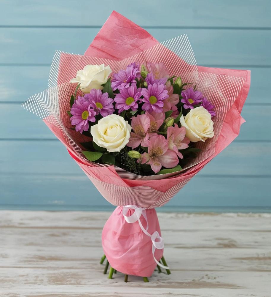 Букет цветов из: Герберы в Лысогорской