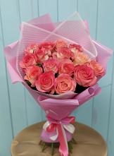 Букет 15 Розовых роз Равель #REPLACE_PRED# Лысогорской